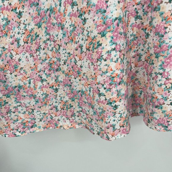 Faithfull the Brand Women's Beline Midi Dress Vionette Floral Pink sz XL/US 10 - Picture 6 of 12